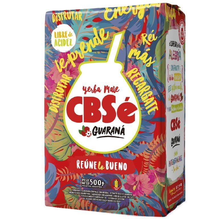 Yerba Maté Guarana CBSé 500g Argentine