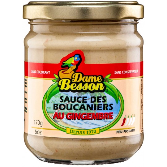 Sauce des boucaniers au gingembre Dame Besson 170 g