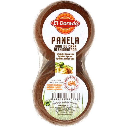 Panela Sucre de Canne Colombien El Dorado – 2 pièces (454 g)