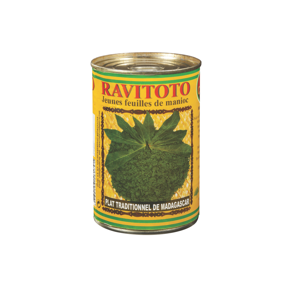 Ravitoto Codal 400g – Feuilles de Manioc Doux Pilées de Madagascar