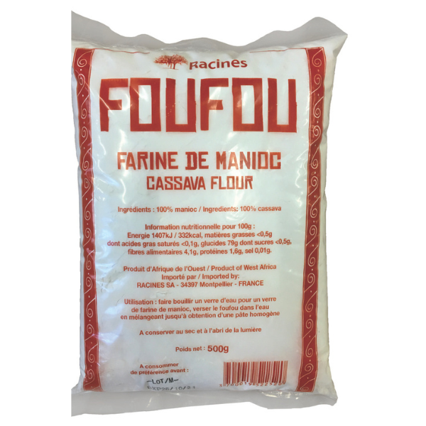 Foufou Farine de manioc Racines 500 g