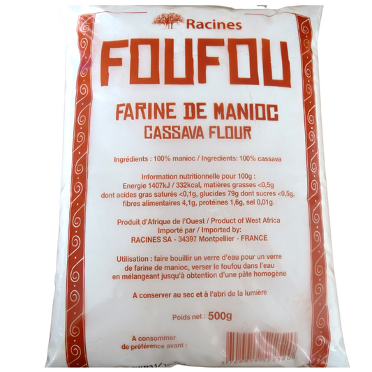 Foufou Farine de manioc Racines 500 g