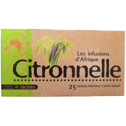 Infusion d'Afrique RACINES Citronnelle 25 sachets 1.6 g