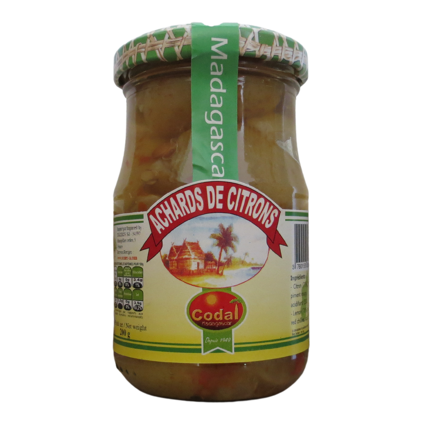 Achards de citrons CODAL 200 g